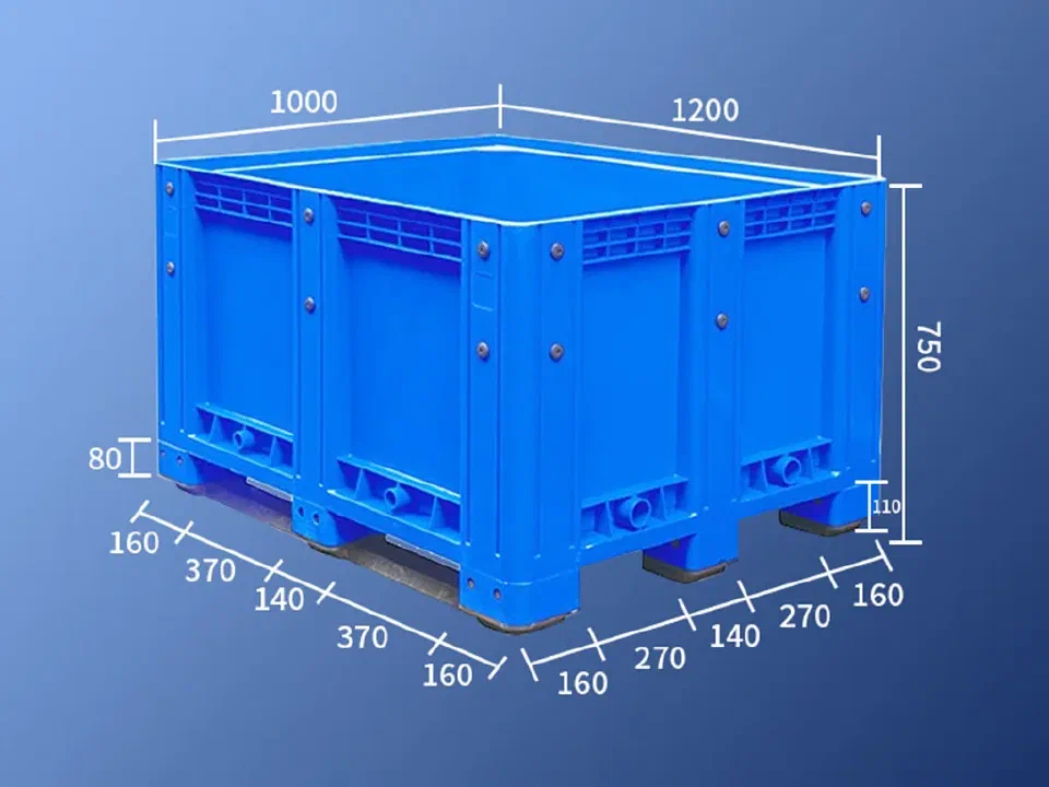 1210 FPBSS75 Blue Large Bulk Container