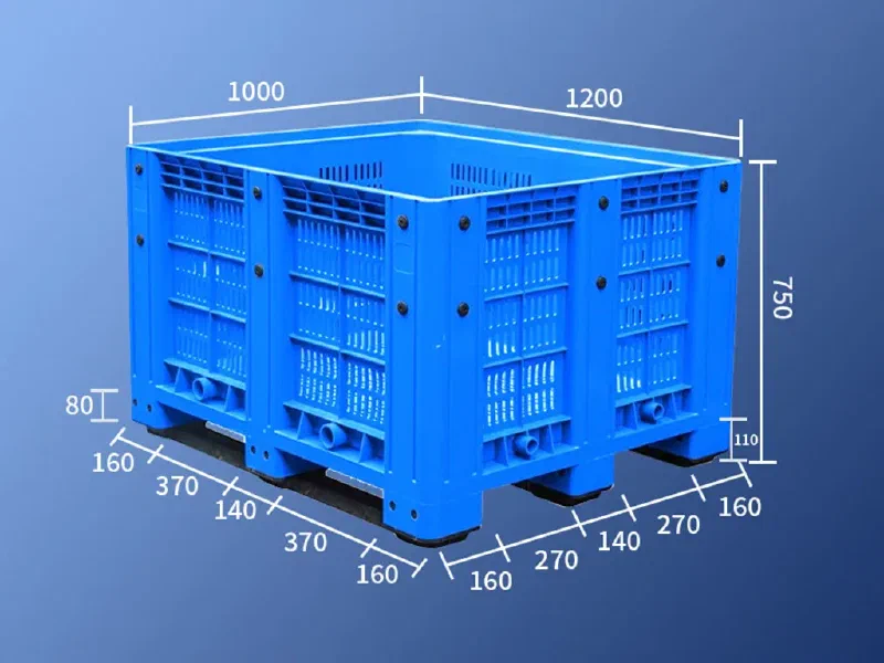 1210 FPBVS75 Blue Large Bulk Container