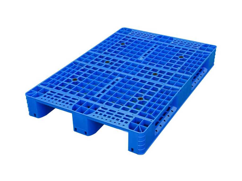 1208 open deck 3-runner plastic pallet