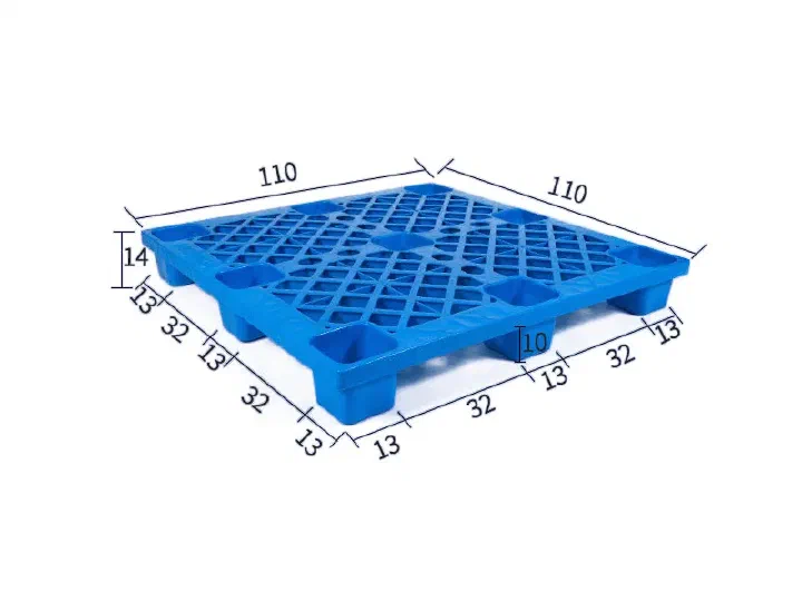 1111 open deck 9-leg plastic pallet showcase 1
