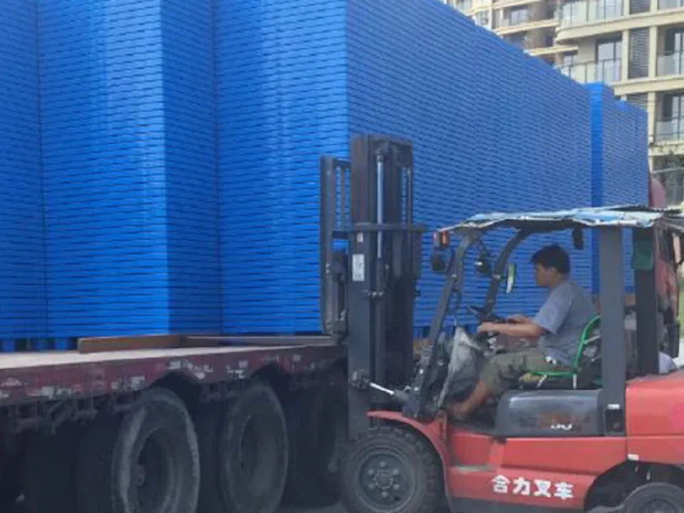 1111 open deck 9-leg plastic pallet industry use 1