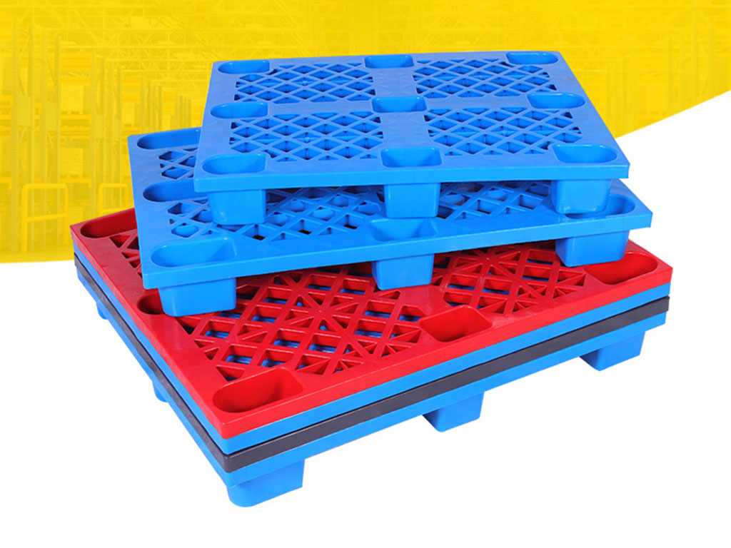 1210 open deck 9-leg plastic pallet showcase 3