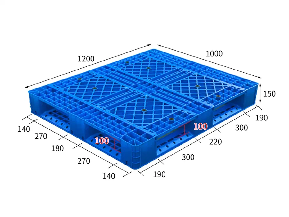 1210 open deck perimeter-base plastic pallet showcase 1
