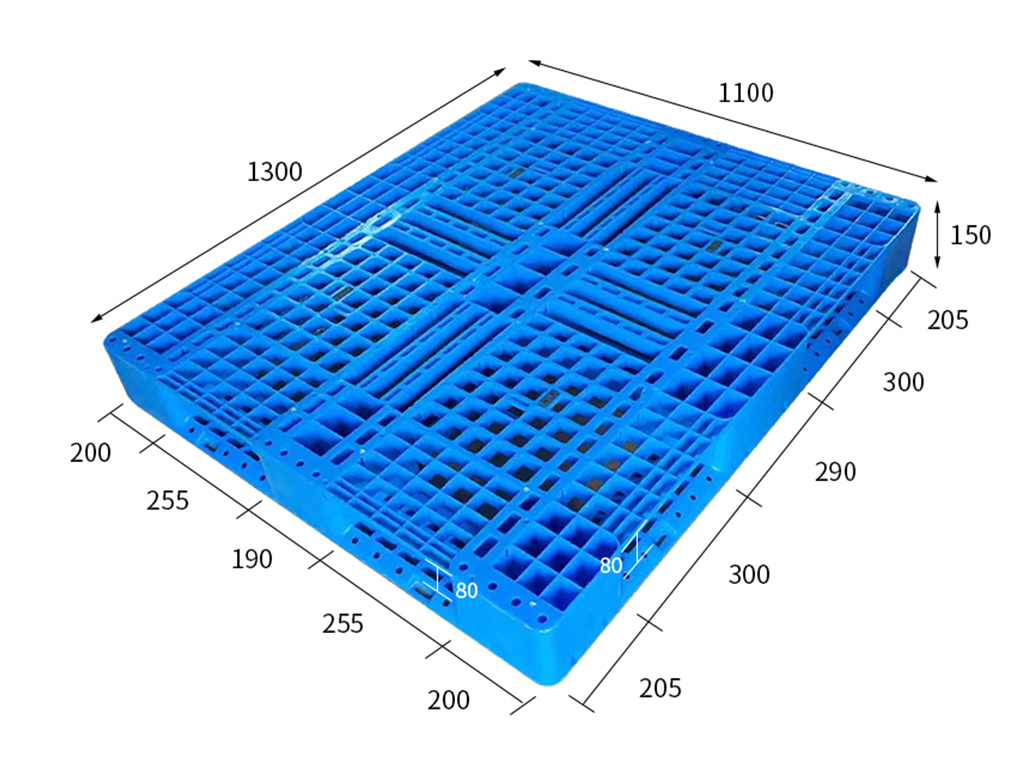 1311 open deck perimeter-base plastic pallet showcase 1