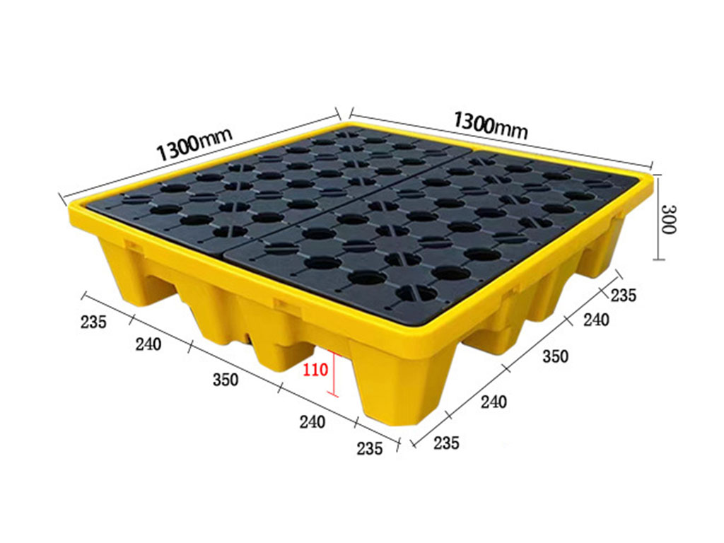 130130 spill containment pallet (300 mm height) showcase 1